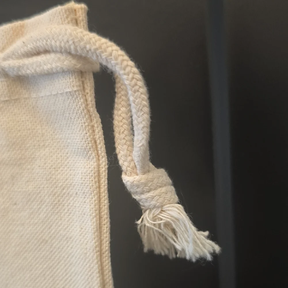 Canada Goose Natural Canvas Drawstring Bag